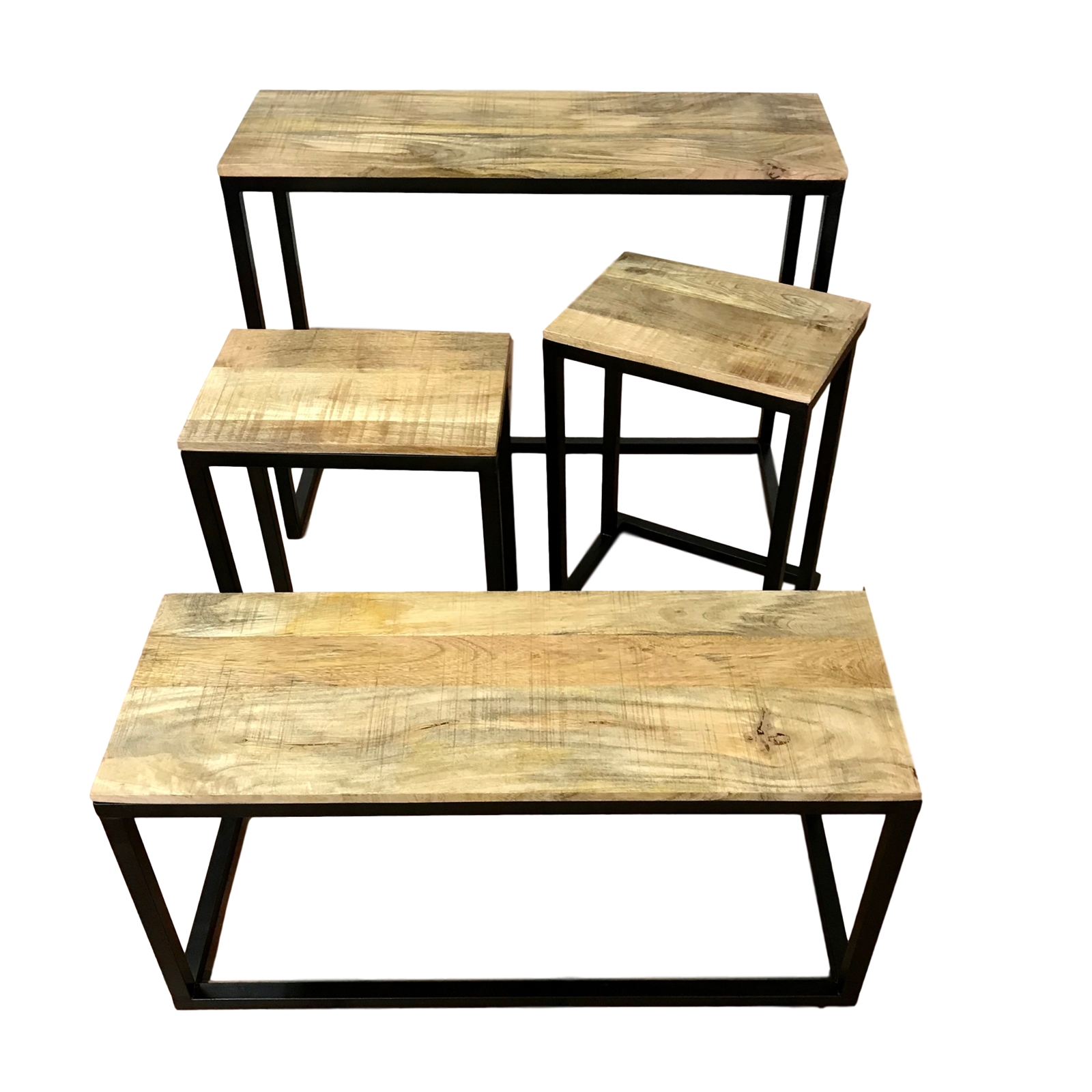 Upcycled 4 Piece Nesting DisplayTables 